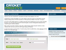 Tablet Screenshot of cbw.cricketarchive.com