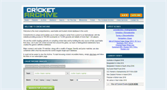 Desktop Screenshot of cricketarchive.com