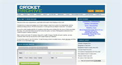 Desktop Screenshot of cricketarchive.co.uk